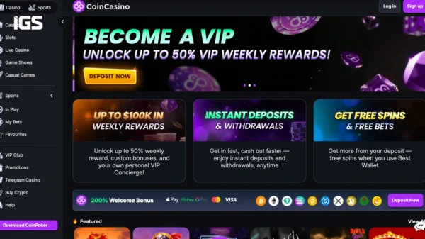 about coincasino site